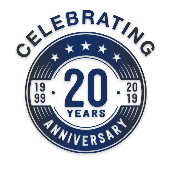 Celebrating 20 years - 1999 - 2019